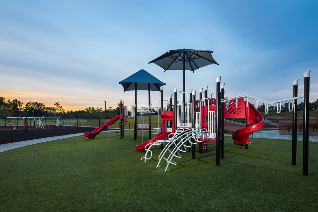 Synthetic grass playground by Southwest Greens of Connecticut